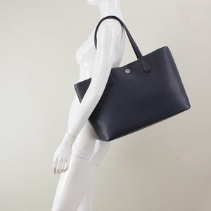 Tory Burch Perry Tote Navy/Silver